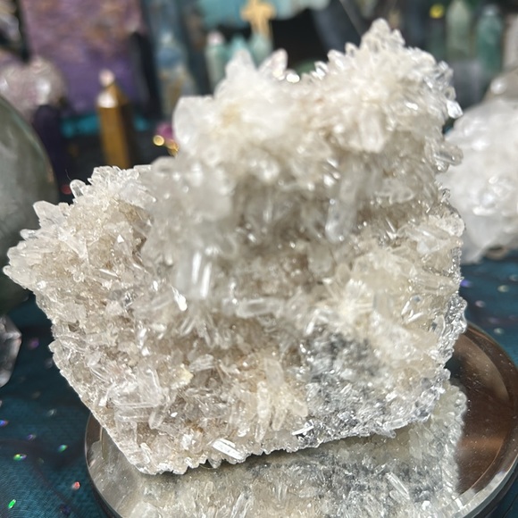 An enchanting, flower quartz cluster extremely transparent crystals - Picture 5 of 5